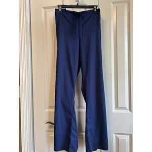 NWT Navy Blue Scrub Pants, Women's Plus 2XL with Drawstring & Wide Leg